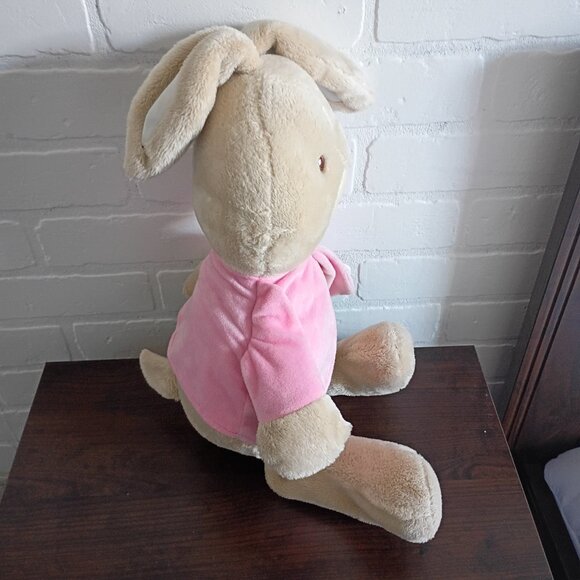 Peter Rabbit Flopsy Bunny Easter Plush Stuffed Animal Pink Jacket Beatrix Potter - Picture 4 of 7